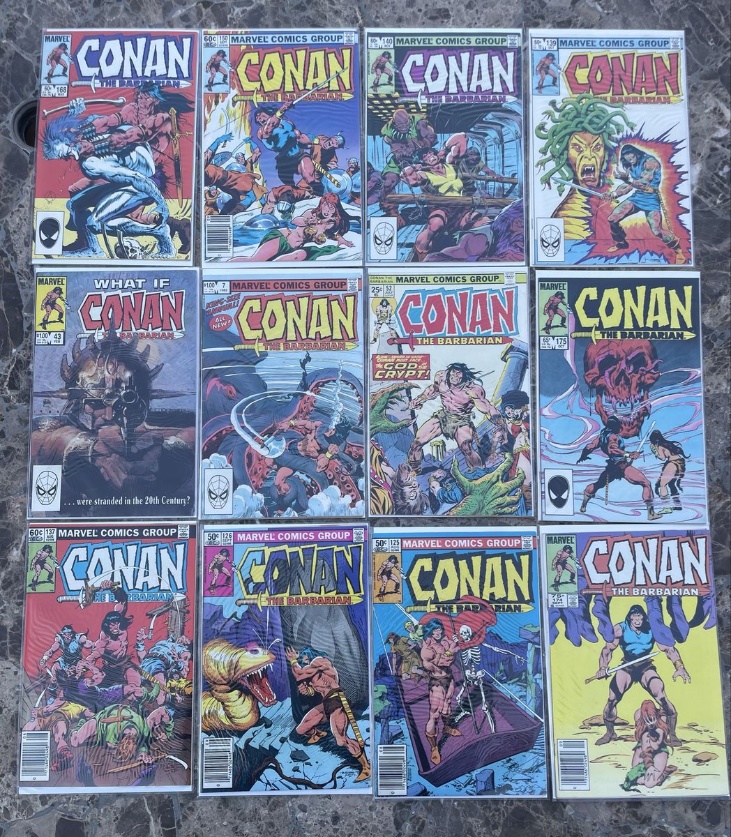 12 - Conan the barbarian Marvel comics mixed lot