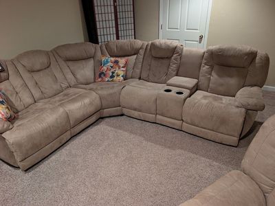 Beautiful recliner sectional and oversize chair
