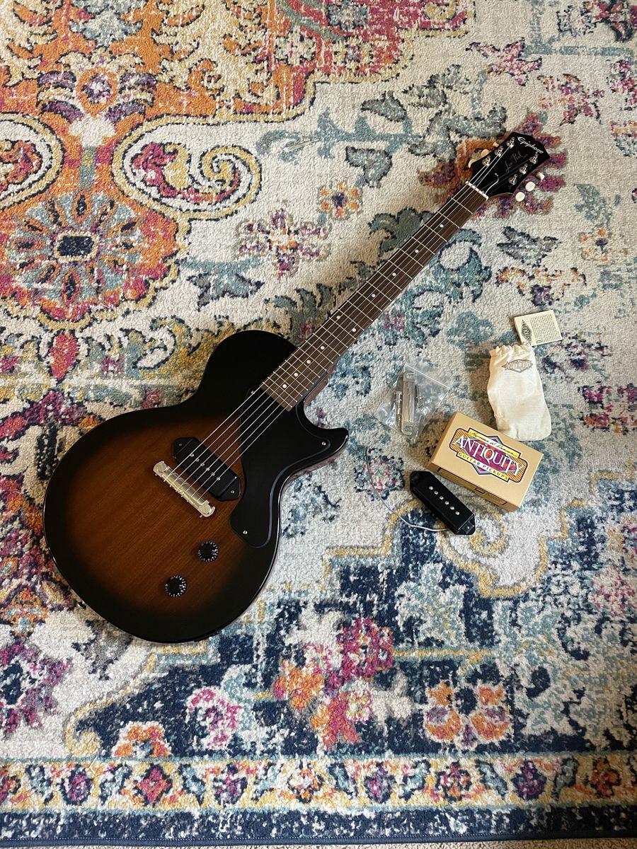 Upgraded Les Paul Jr Seymour Duncan antiquity