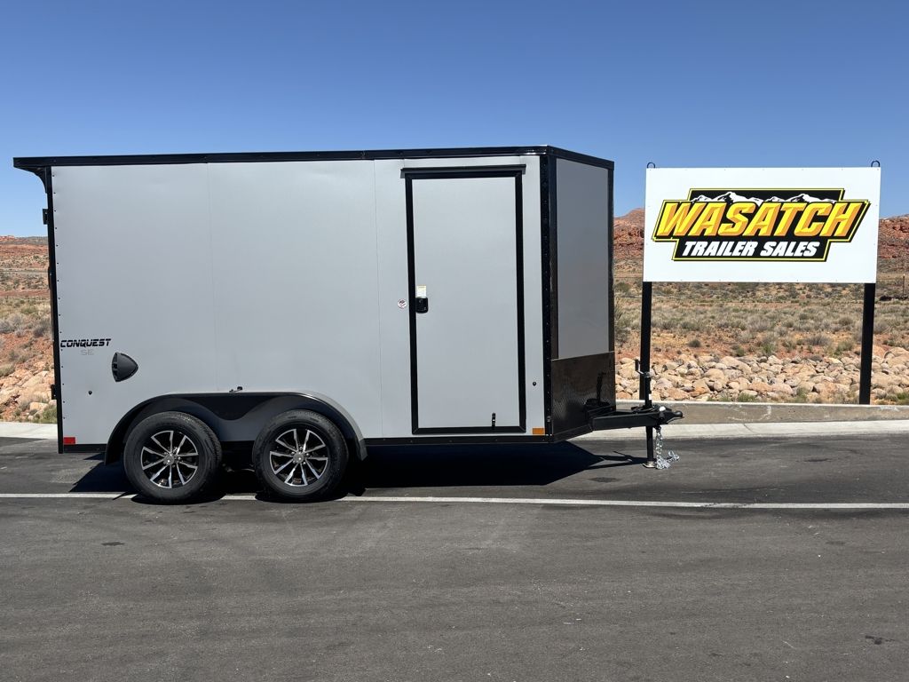 2026 Formula Trailers 6x12 7K Conquest SE Flat Top Sloped V-Nose Enclosed Cargo Trailer