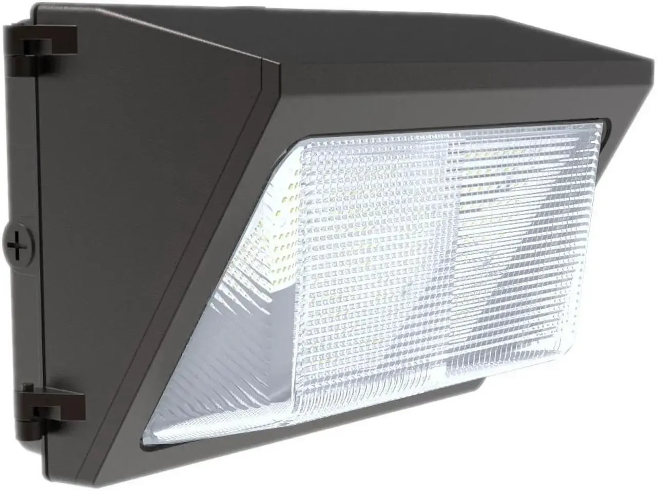 J&H LED 600-Watt Equivalent Integrated LED Bronze Dimmable Outdoor Wall Pack Light (3 Available - New in box)