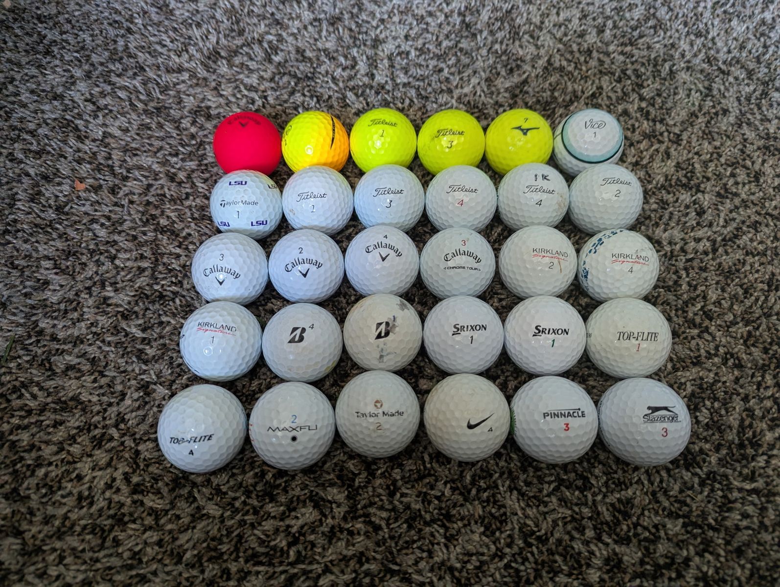 30 golf balls (various brands) #5