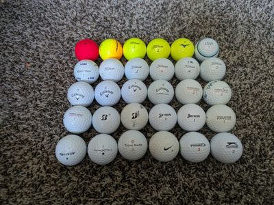 30 golf balls (various brands) #5