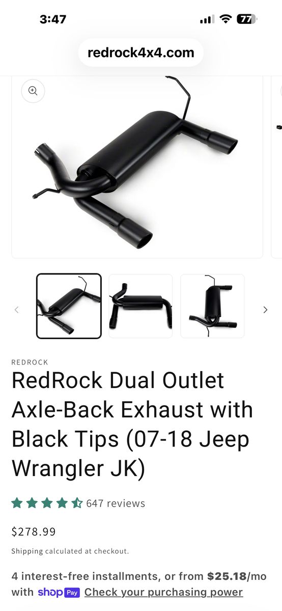 Jeep Black Duel Exhaust By Rock 4x4