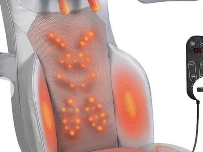 New Shiatsu Massage Chair Pad with Neck Modules