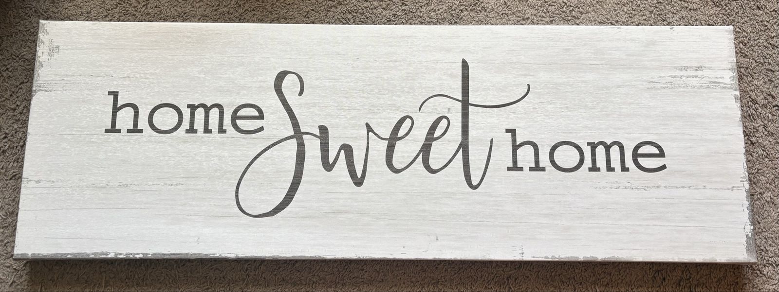 Home Sweet Home Distressed Canvas Wall Art Sign