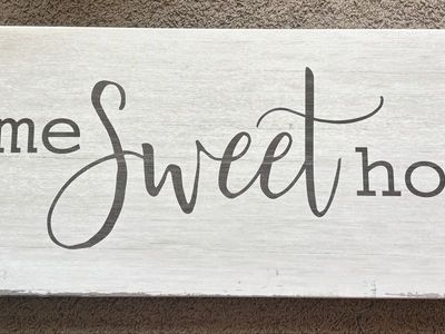 Home Sweet Home Distressed Canvas Wall Art Sign