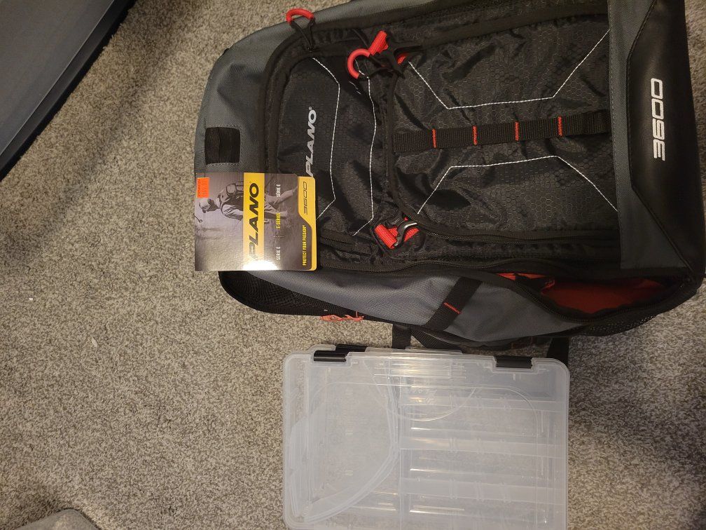 Tackle Backpack with 2 Tackle Boxes