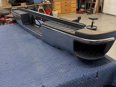 Chevy Silverado 1500 Chrome Rear Bumper Assembly (2018)