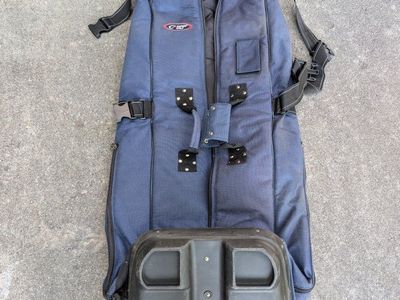 Aspen Golf Travel Bag with Wheels Blue Padded Soft Shell