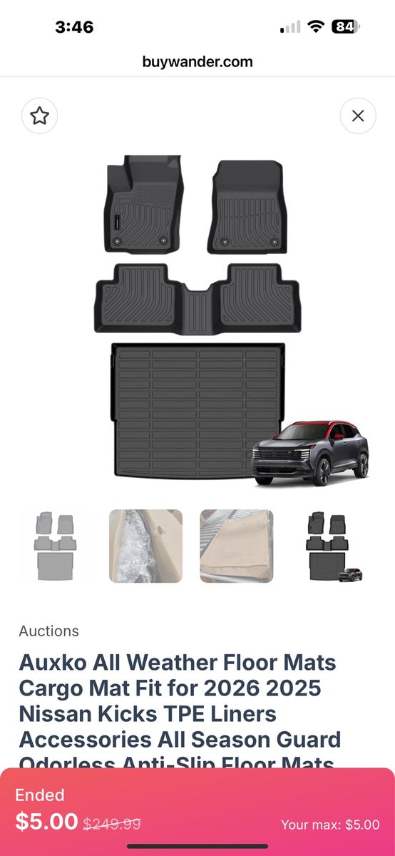Cargo floor mats