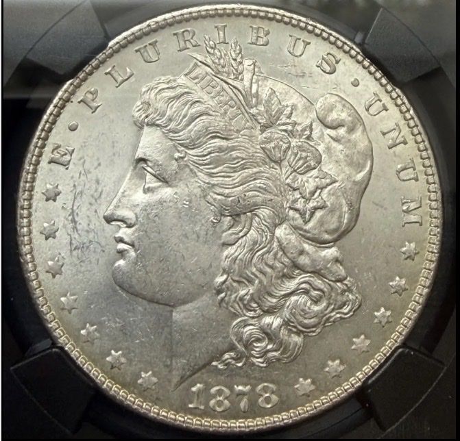 1878 p Morgan 7/8 TF strong, vam 38, NGC ms63