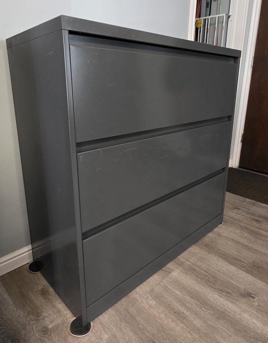 3-Drawer Office Filing Cabinet - Lateral Legal or Letter