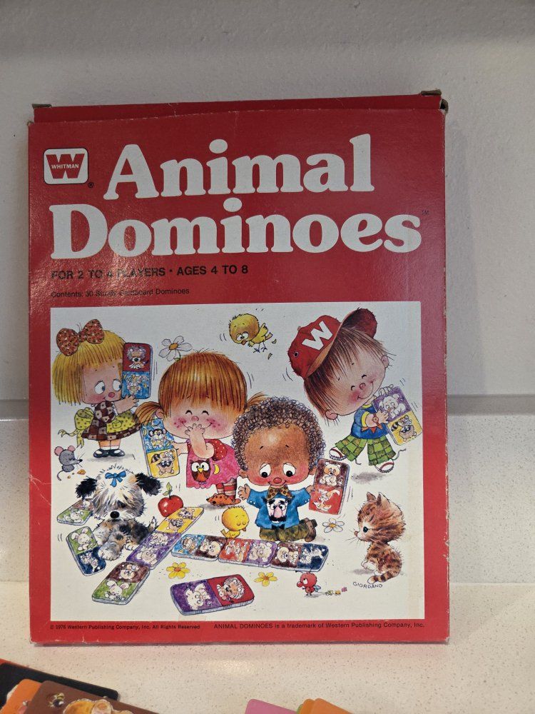 Whitman Animal Dominoes