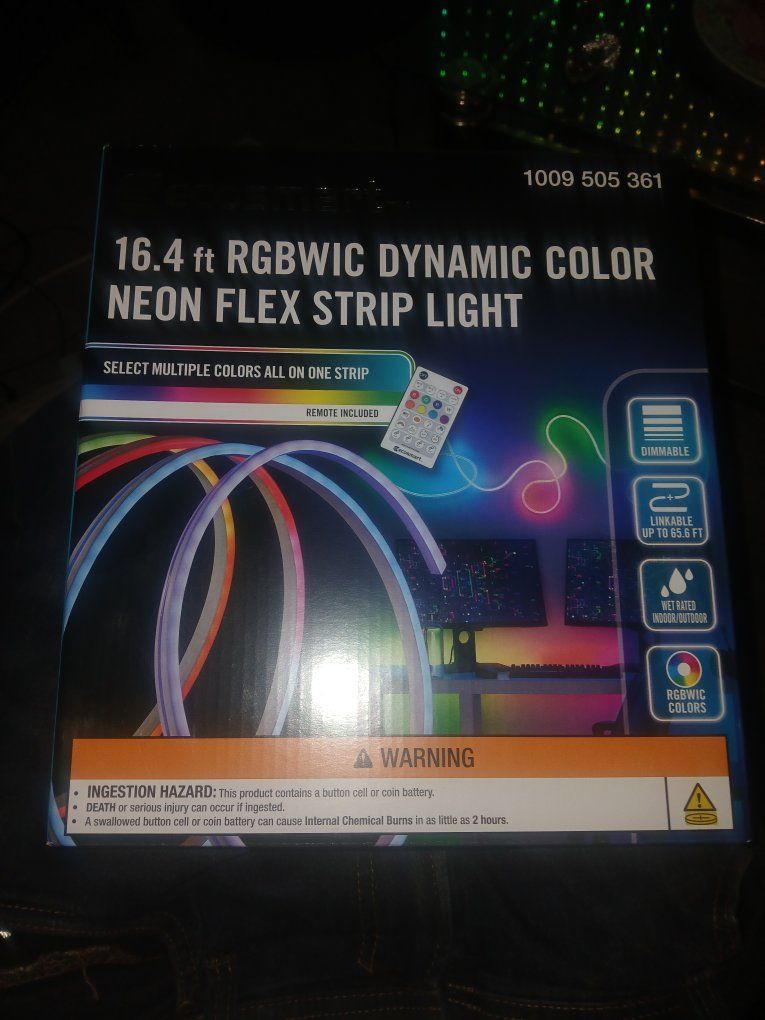 16.4 foot dynamic color neon Flex strip light