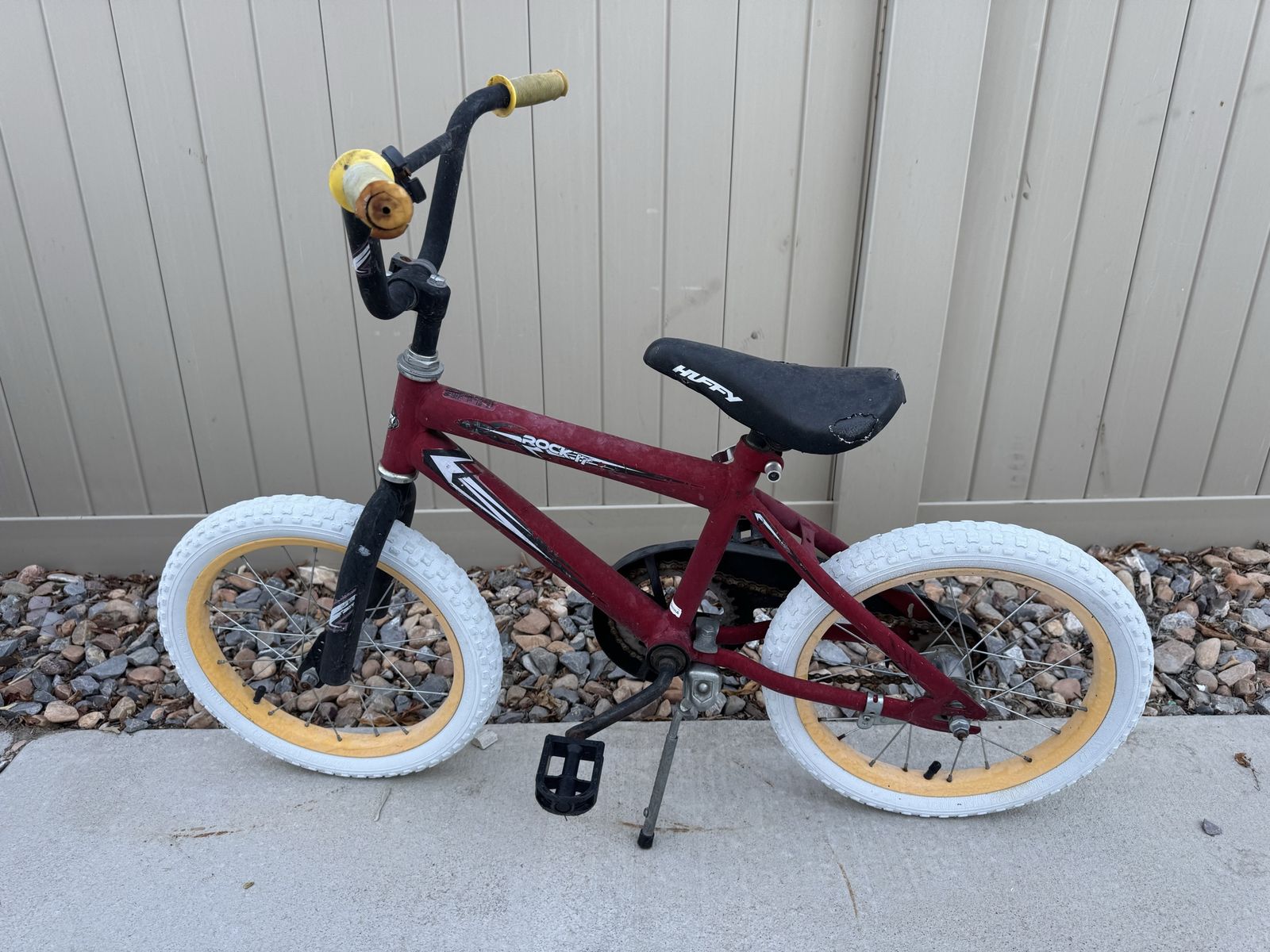 16 inch Huffy Rock It Kids' BMX Style Bicycle, Red