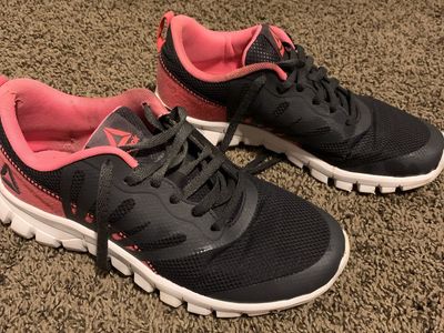 Reebok ZigWild TR 2 Trail Running Shoes Women's Black Pink Size 7 Cushion Support