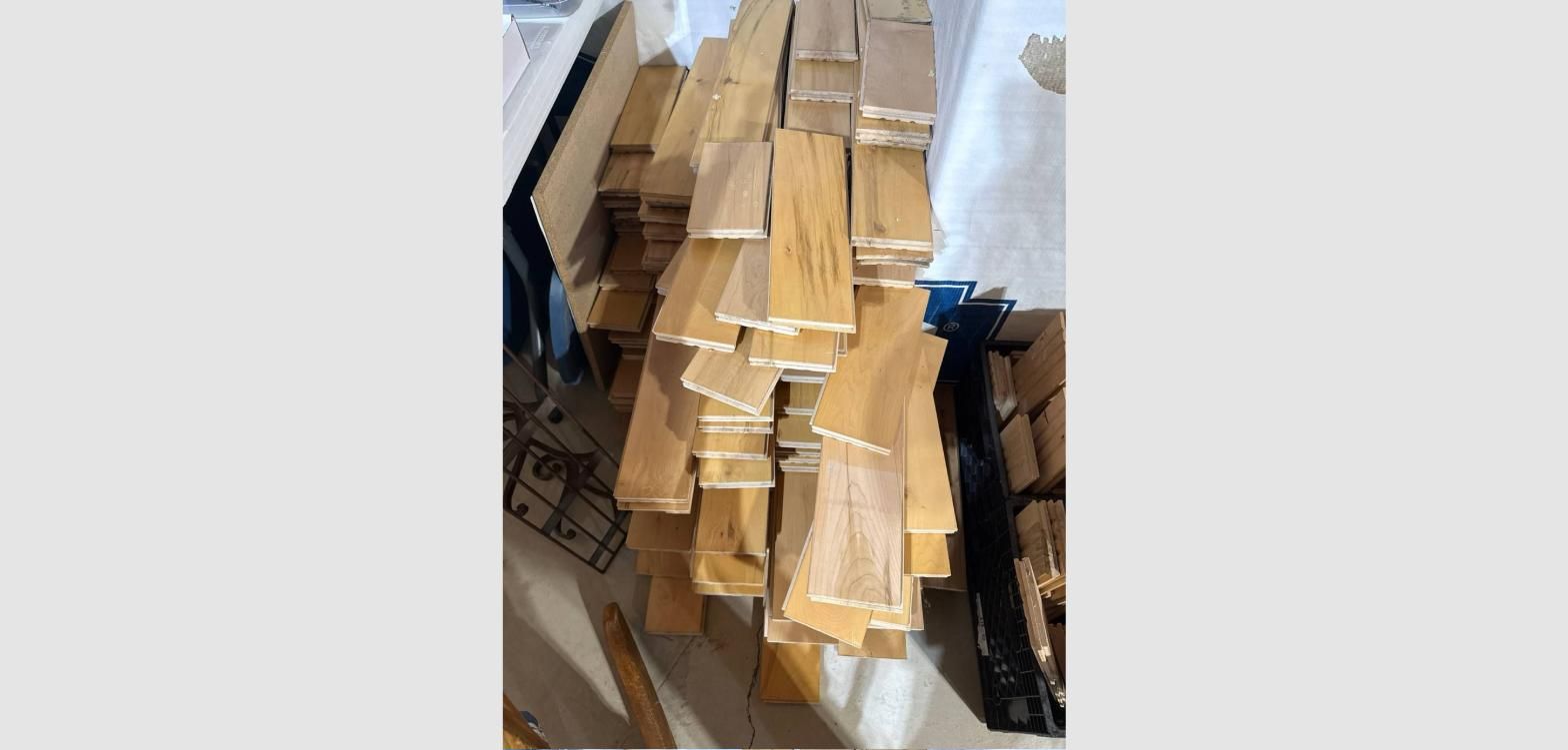 Reclaimed knotty alder tongue-and-groove flooring lot