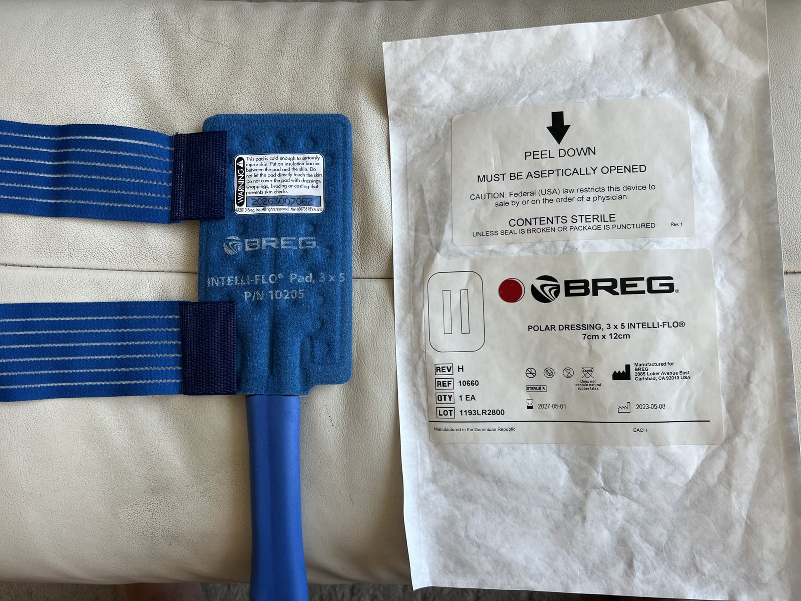 Breg Kodiak Intelli Flo Wrap Pad 3x5 new