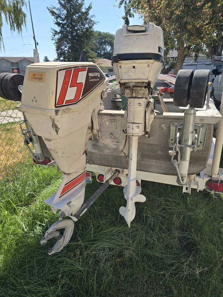 14 ft Mirrocraft Aluminum Boat w/2 motors $2,100