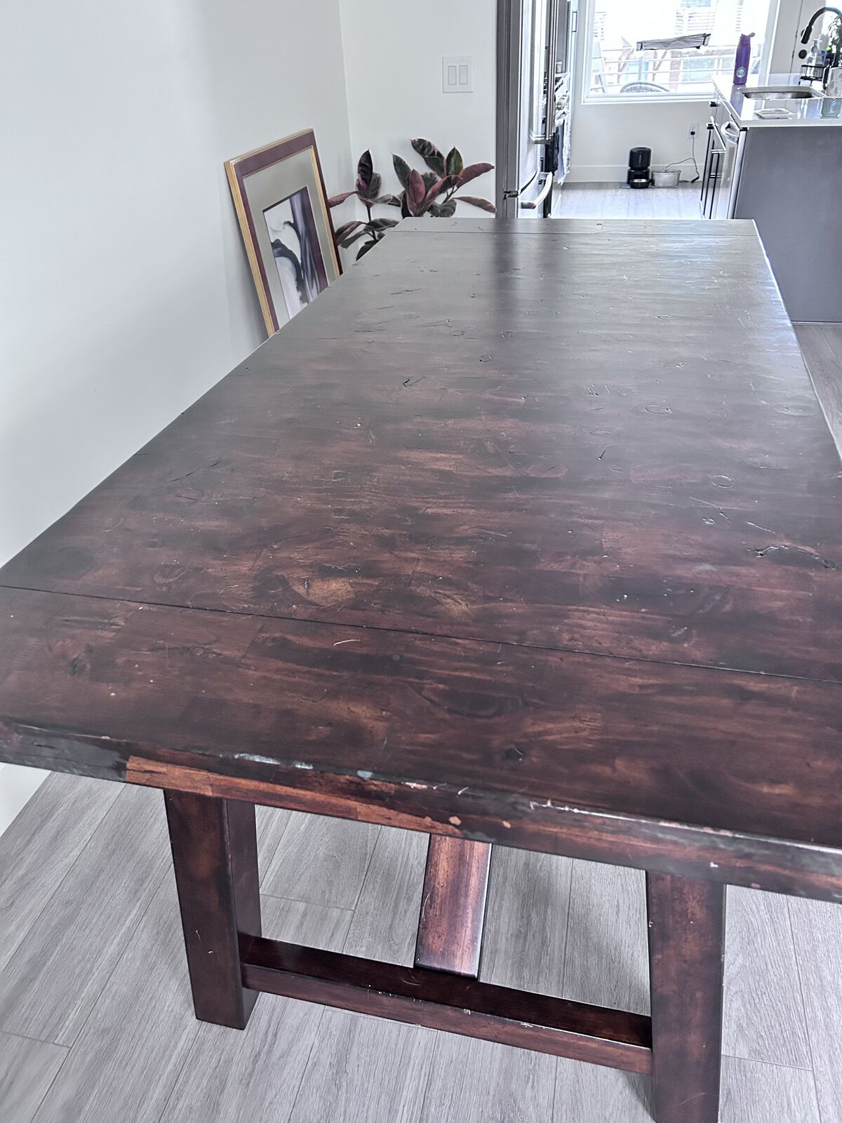 LIke New Large Rectangular Dinning Table