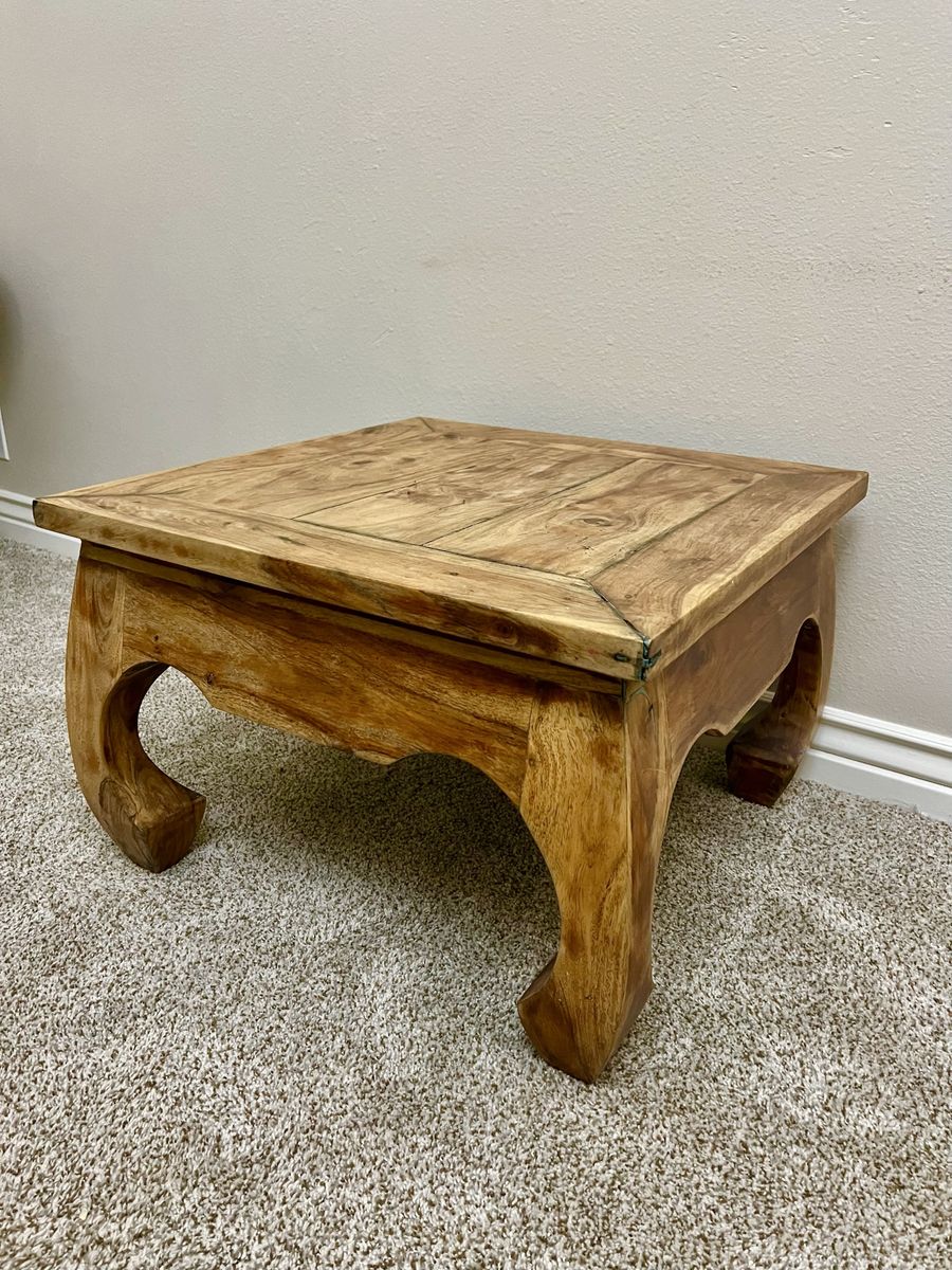 Solid Wood Rustic Coffee or Side Table