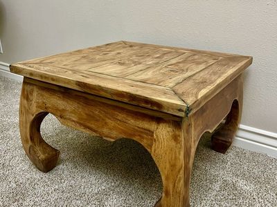 Solid Wood Rustic Coffee or Side Table
