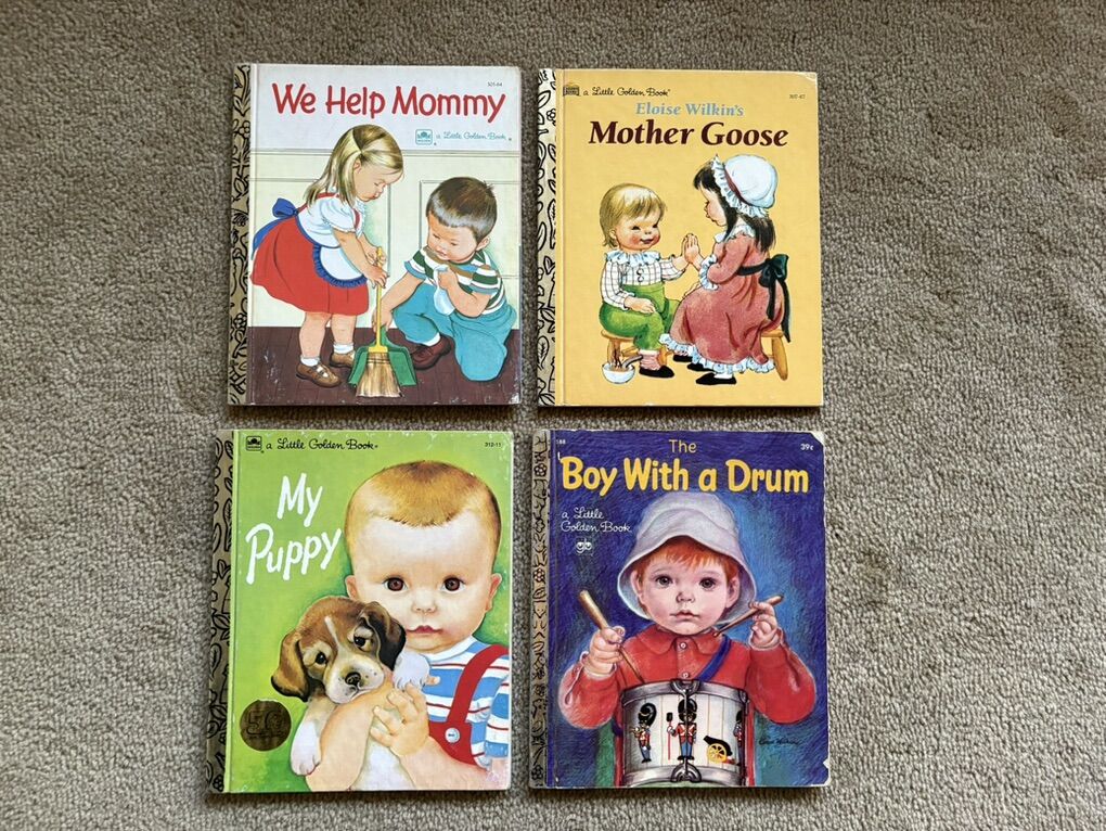 Four Vintage Eloise Wilkin Golden Books, Set 2