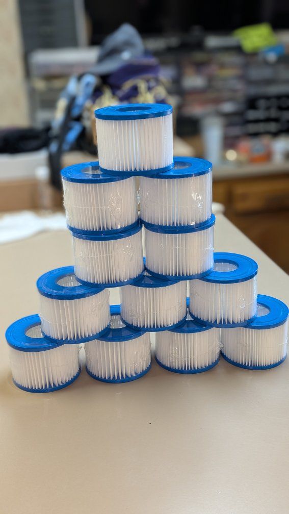 12-Pack Type VI Hot Tub Filter Cartridges for Lay-Z-Spa, Coleman SaluSpa, 90352E, 58323, 58324, 58323E, 90427E, 90363E,