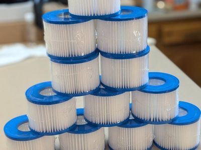 12-Pack Type VI Hot Tub Filter Cartridges for Lay-Z-Spa, Coleman SaluSpa, 90352E, 58323, 58324, 58323E, 90427E, 90363E,