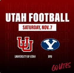 Utah Football - 2026 vs. BYU (Sat. Nov. 7th) (1 seat only)