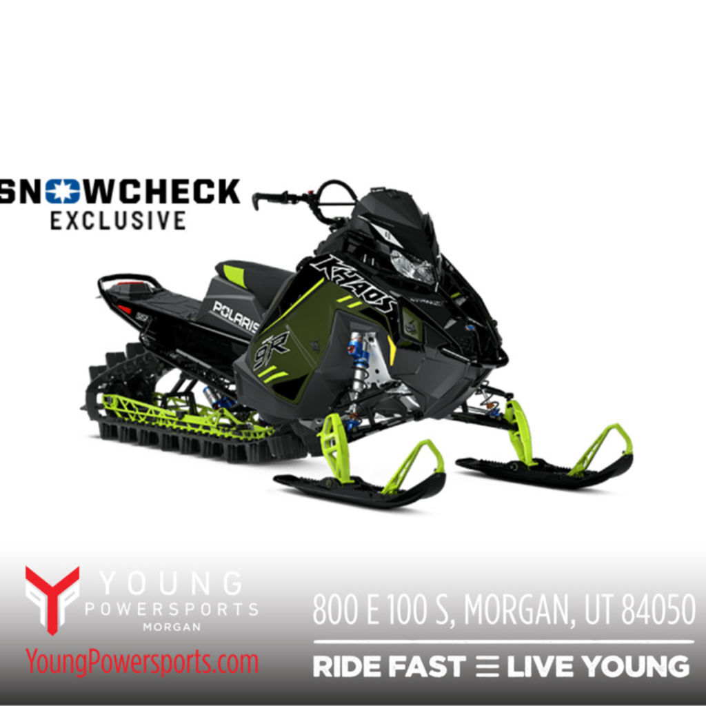 2026 Polaris® Patriot 9R RMK Khaos 155 Gloss Black / Blue Dusk