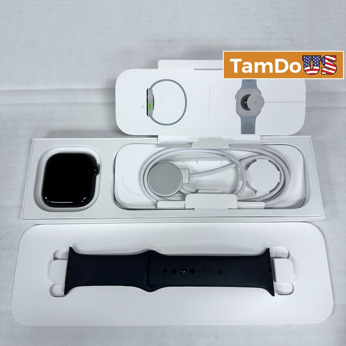 Apple Watch Series 10 (46mm, Cellular) Jet Black AL Case Black Sport Band
