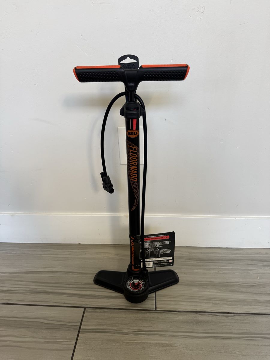 New Bell Floornado 750 High Pressure Floor Pump Bicycle