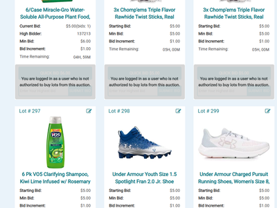 Freight Salvage Auction