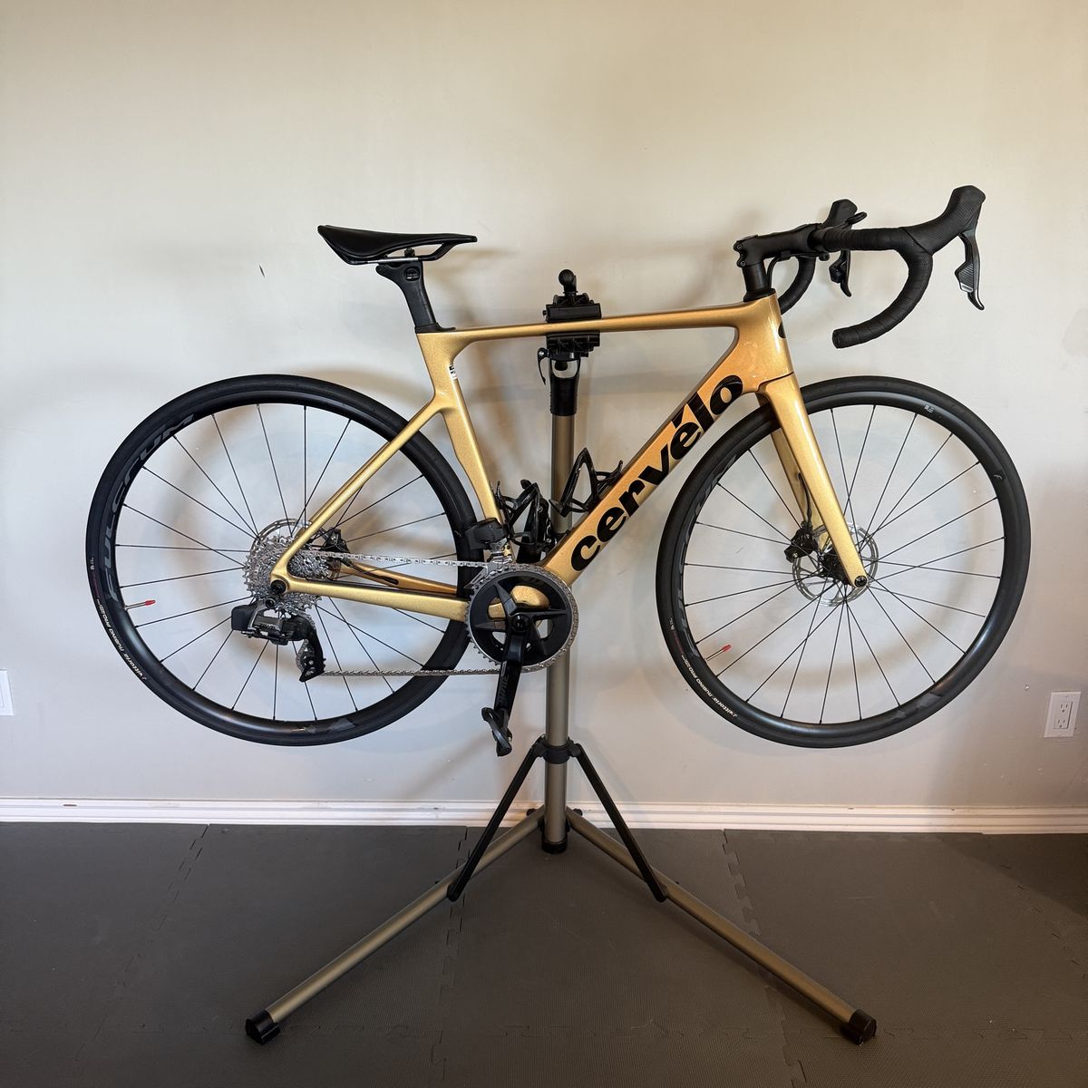 2023 Cervélo Soloist Rival eTap AXS - Size 54 - Gold Dust - Purchased NEW at Hangar 15