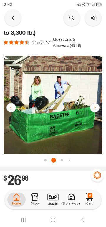Dumpster in a Bag - 3,300 lb Max, 10 available