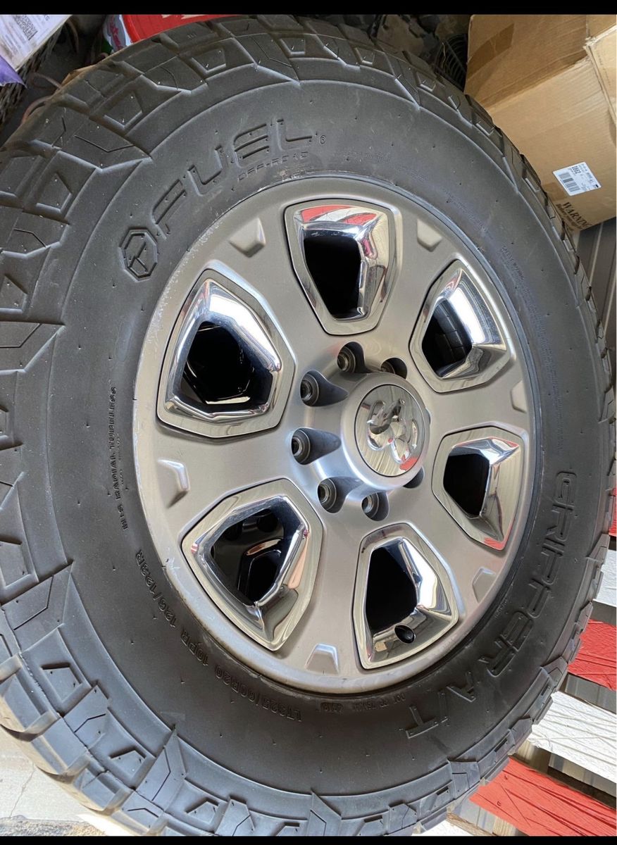 Ram 20”  8x6.5 wheels and tires