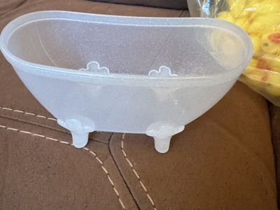 New little plastic tubs and rubber duckies