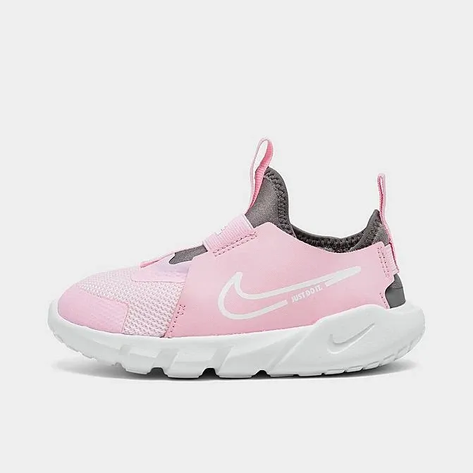 Toddler's size 10C Nike Flex Runner 2 Pink Foam/White-Flat Pewter DJ6039 600