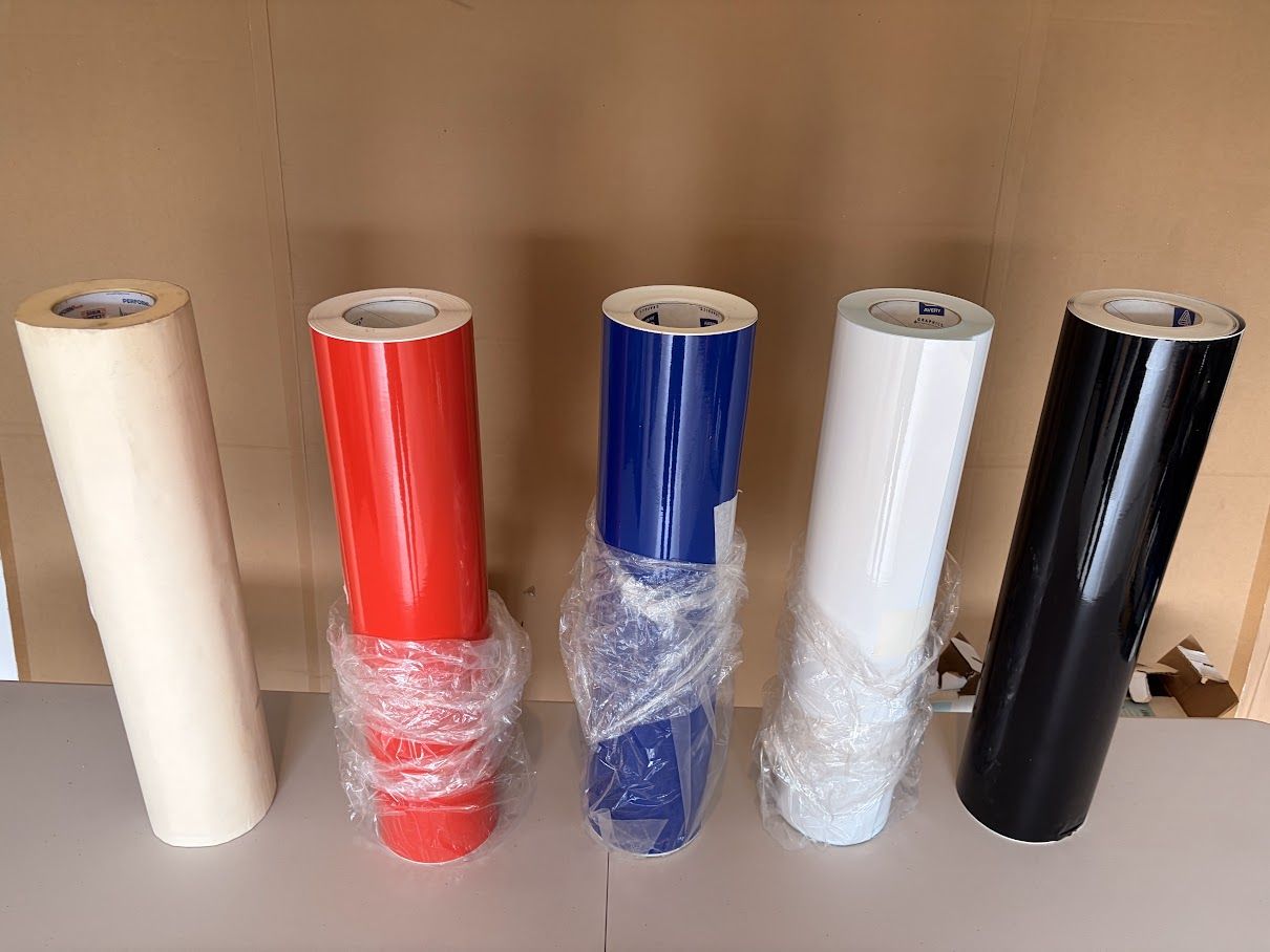 Adhesive Vinyl Rolls - 50 Yds Each