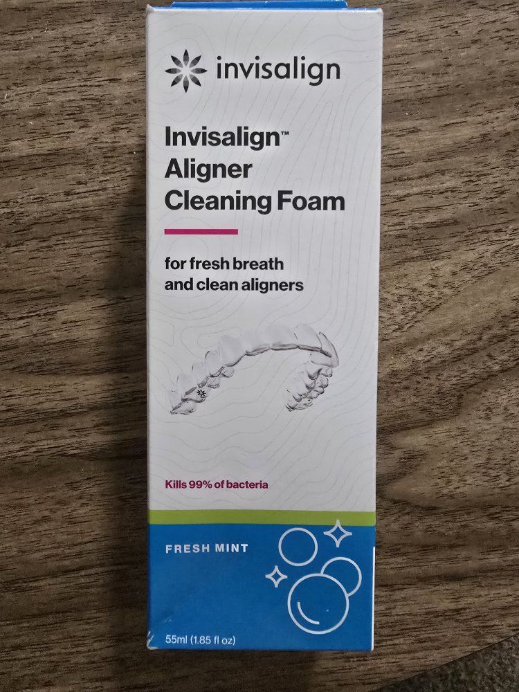 Invisalign Aligner Cleaning Foam Fresh Mint 55ml for Fresh Breath & Clean Aligners