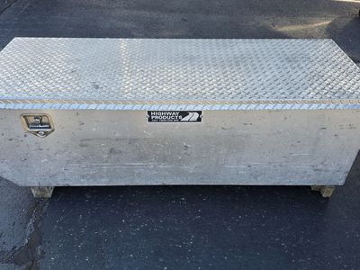 Highway Products Aluminum Truck Bed Tool Box 64"x24"x20" - Fits Full Size Trucks