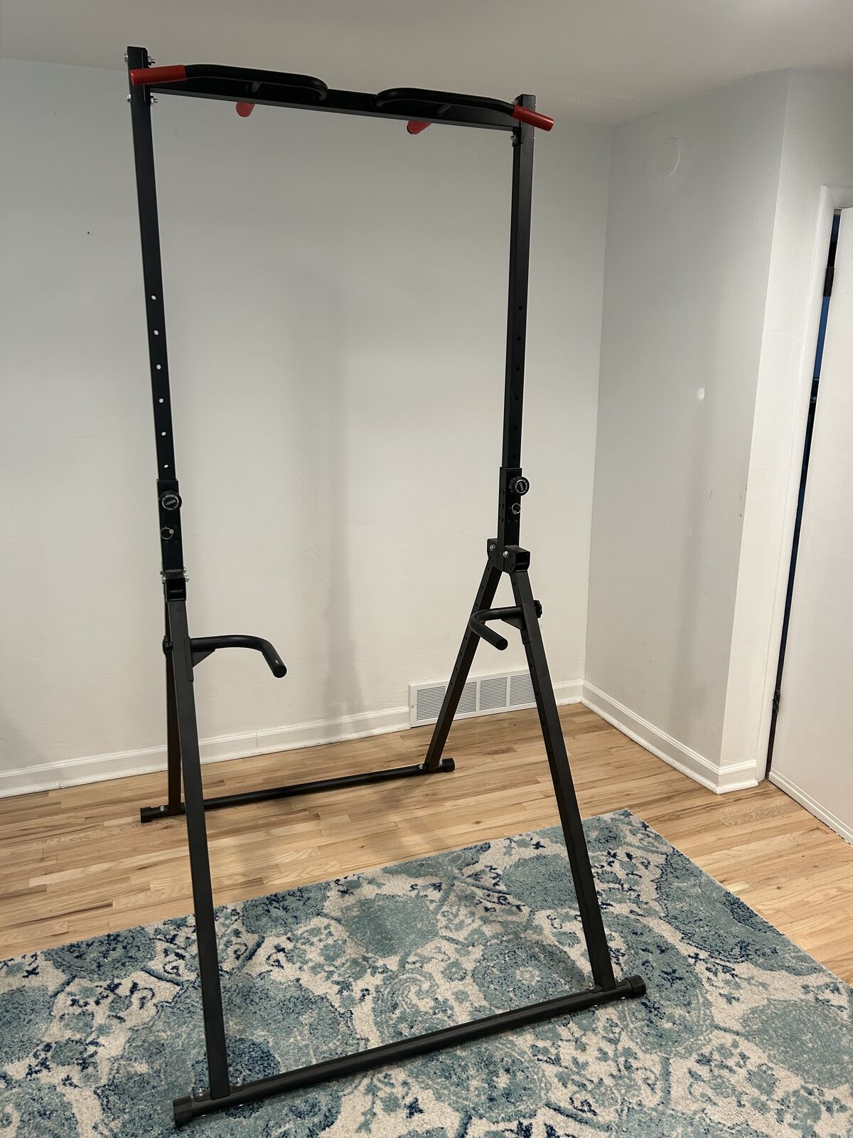 Power Tower Pull Up Bar Free Standing, Adjustable Foldable Pull Up Station