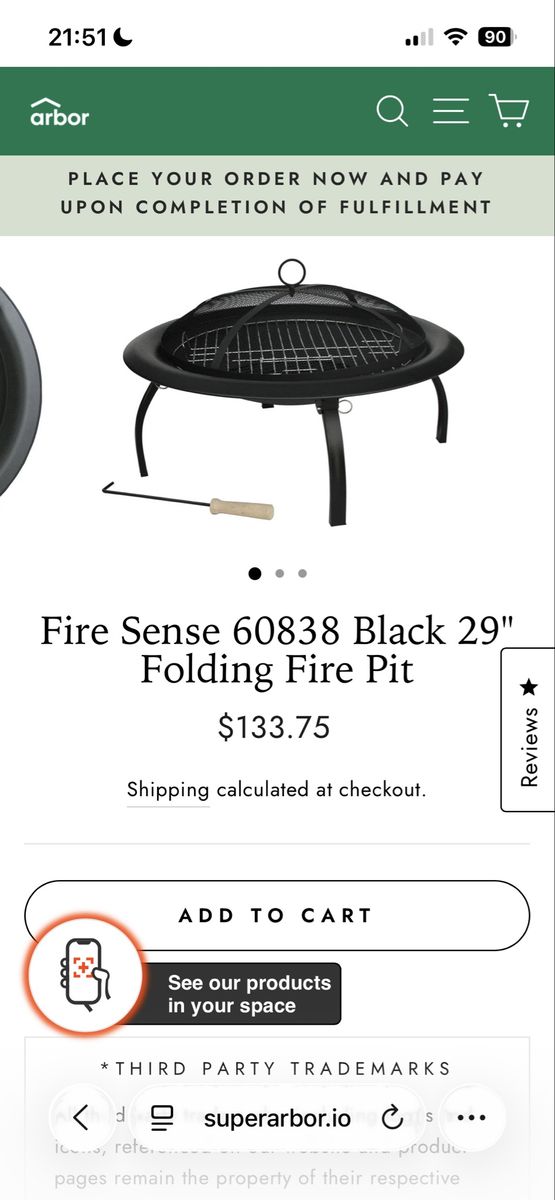 Fire sense fire pit