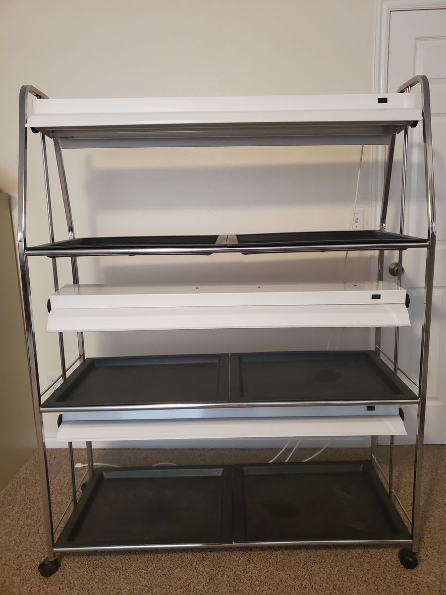 Floralight T5 Full-Spectrum Three-Tier Grow-Light Stand