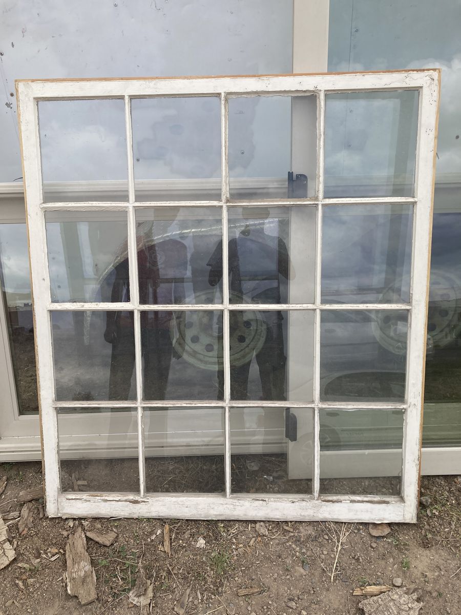 Used White Window, Wooden