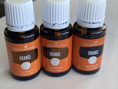 Young Living Orange Pure Essential Oil (3-Pack) 0.5 fl. oz. (15mL) Sealed Bottles New