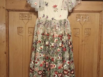 Jessakae Floral Embroidered Dress Size XS