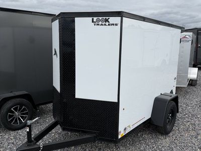 5x8 Look ST DLX Enclosed Cargo Trailer - 5'6" Interior - 3.5K GVWR - .080 PolyCor, Alloy Wheels, Rear Spoiler w/ Load Lights